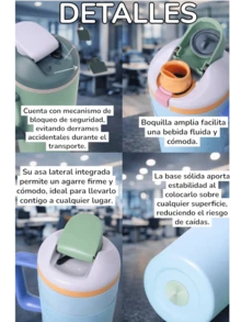 Botella térmica reutilizable con popote integrado y asa,FAB-29, Termo moderno de acero inoxidable 304, 900 ml, práctico, ligero y duradero para el día a día,Tapa Hermética con Boquilla Abatible, Popote Reutilizable, Aislamiento de Doble Pared, Mantiene Bebidas Frías y Calientes Todo el Día – Ideal para Oficina, Gym, Viajes y Uso Diario - Amarillo - Ver 9
