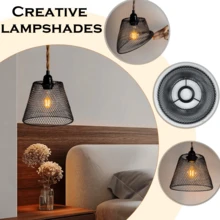 Chụp đèn cổ điển có thể gập lại, chỉ bán riêng chụp đèn, dễ dàng vệ sinh và cất giữ, thích hợp cho đèn treo, đèn bàn, đèn ngủ, là chụp đèn trang trí hoàn hảo. - màu đen - Xem 3