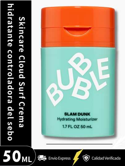 Bubble Skincare Slam unk Crema facial hidratante para piel seca, con vitamina E + jugo de aloe vera para una tez brillante, cuidado de la piel con protección contra la luz azul, 1.7 oz fl