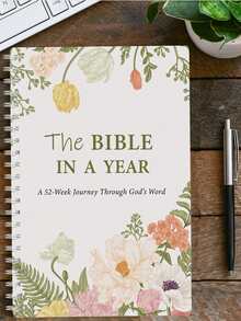 Spiral Bound Bible With 1-Year Reading Plan - Complete 52-Week Study Guide And Women's Prayer Handbook, Daily Verse Selections, Undated Faith Study - Multicolor - View 6