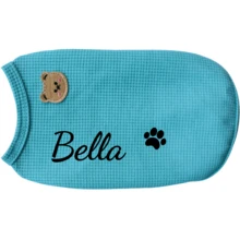 Personalized Cat & Dog Apparel, Customized Waffle Pattern Pet Vest, Suitable For Spring & Autumn Wear For Small & Medium Dogs, Ideal Pet Christmas & New Year Gift, Fashionable, Cute, Colorful, Unique, Perfect Gift For Men, Women, Family, Friends, Pet Lovers, Also Ideal For Anniversary, Birthday, Valentine's Day, New Year - Multicolor - View 25