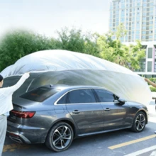 1pc Disposable Car Dust Cover With Drawstring, Waterproof, Dustproof, Anti-Bird Droppings, Anti-Fallen Leaves, Convenient And Practical, Thickened Dust-Proof Layer - Multicolor - View 12