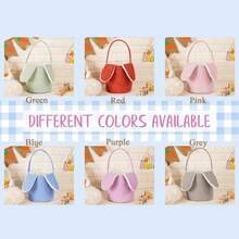 1 giỏ quà Phục Sinh bằng vải nhung kẻ cá nhân hóa, giỏ quà hình thỏ Phục Sinh thêu theo yêu cầu, giỏ quà thỏ Phục Sinh cho trẻ em (có thể tùy chỉnh tên), giỏ quà săn trứng Phục Sinh, quà tặng Phục Sinh cho trẻ em, giỏ đựng đồ du lịch - Nhiều màu - Xem 6