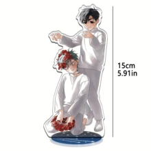Alien Shaped Anime Style Double-Sided Acrylic Stand, Desktop Decor, High-Definition Printed Pattern - Multicolor - View 3