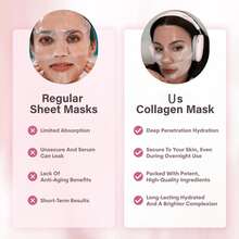 Collagen Gel Face Mask, Overnight Hydrogel Real Deep Mask Korean Skincare - Enhancing Recovery For All Skin Types And Radiance Boost, Elasticity, Hydrating, Firming - Facial Masks - View 8