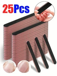 1/5/10/25/50/100 片装指甲锉，100/180 目指甲锉和抛光块，专业双面砂纸美甲工具，适用于亚克力指甲 - 彩色 - 查看 13