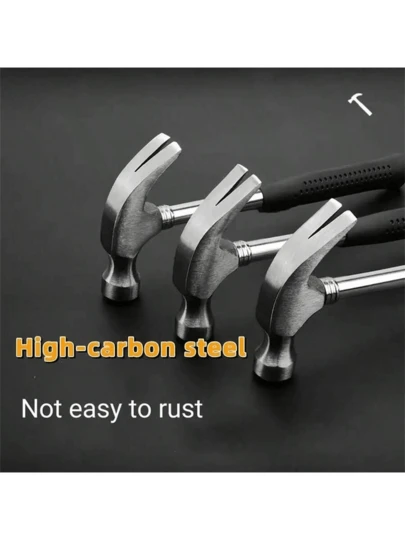 1 pieza Martillo con cuerno de carnero, martillo multifuncional compacto para decoración del hogar DIY, reparaciones varias, hecho de acero al carbono de alta calidad, duradero y resistente a la oxidación, herramienta de escape, adecuado para uso en interiores y exteriores, herramienta práctica