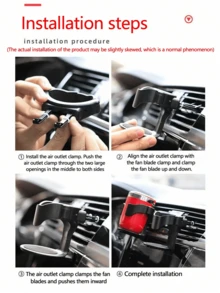 1/2pcs Multifunctional Universal Car Air Vent Drink Holder With Cup Tray, Car Cup Holder Mounted On Air Vent, Ash Tray Bracket - A - View 11