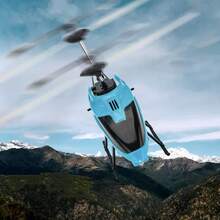 Helicóptero Infantil Rc Mini Juguete De Plástico Con Carga Usb Azul - Azul - Ver 8