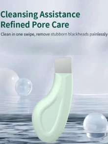 1-Piece Human-Shaped Blackhead Remover Tool - Gentle Pore Cleanser, Silicone Facial Scraper For Deep Cleansing | Facial Shovel Skin Cleanser & Nose Blackhead Extractor | Mild Unisex Skincare Tool | Suitable For Morning & Evening Skincare, Pre-Makeup Preparation, Post-Facial Care, Business Travel, Weekend At-Home Spa, Beauty Gift Sets & All-Season Use - 綠色 - 查看 4