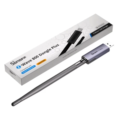  SONOFF Dongle-PZG23 USB Z-Wave 800 Dongle Plus Z-Wave USB Dongle S2 Sicherheit Neuer leistungsstarker Chip 2dBi externe Antenne Stabiles Signal Adapter für Fernsteuerung mit großer Reichweite für Home Assistant openHAB