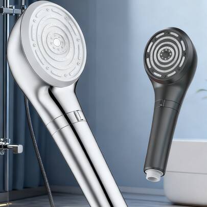 [Vòi sen áp lực cao đa chế độ hai màu] Nâng cấp trải nghiệm phòng tắm của bạn! Thiết kế hai màu bạc và đen phù hợp với nhiều phong cách trang trí khác nhau. Nhiều chế độ dòng nước với thao tác chuyển đổi một chạm (nhẹ nhàng / mạnh mẽ, v.v.), mang đến trải nghiệm tắm thoải mái và dễ chịu. Lắp đặt thủ công dễ dàng, tương thích với hầu hết các loại vòi sen, kết hợp tính thẩm mỹ và tính thực tiễn.