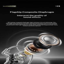 10毫米动圈单元入耳式耳机，可拆卸线缆，低音浑厚，HiFi音质 - 黑色 - 查看 6