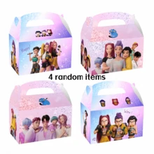 派对礼盒 - 内含12份随机闪光礼品，带提手，内含可爱动漫主题糖果、零食、小礼品袋和包装，适合万圣节、圣诞节、生日等场合。 - 彩色 - 查看 11