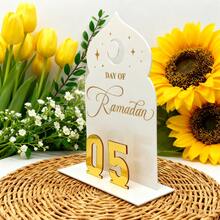 Star-Moon Pattern Acrylic Countdown Plaque – Replaceable Numbers To Boost Party Atmosphere (Family Gatherings/Holidays) - Multicolor - View 6