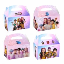 派对礼盒 - 内含12份随机闪光礼品，带提手，内含可爱动漫主题糖果、零食、小礼品袋和包装，适合万圣节、圣诞节、生日等场合。 - 彩色 - 查看 2