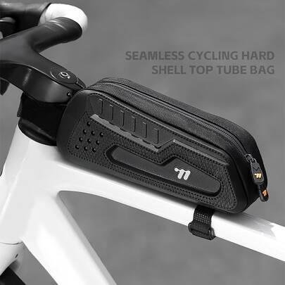 Cykelväska, hårt skal, praktisk väska för övre röret, bärbar frambalksväska för racercyklar