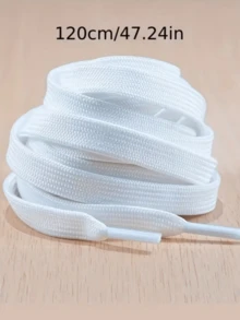 4pcs/10pcs/16pcs Durable Polyester Double Flat Sports Shoelaces, Suitable For Sports, Running, Sneakers And Boots - Thickened Replacement Shoelaces, Minimalist Solid Color Style - Multicolor - View 5