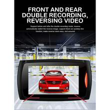 La cámara del vehículo cuenta con una pantalla LCD TFT de 2,2 pulgadas con resolución HD de 1080P, admite varios idiomas y tiene hasta 32 GB de memoria expandible. - negro - Ver 8