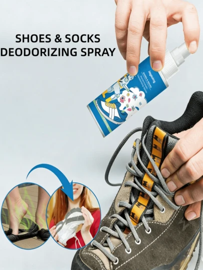 JAYSUING 鞋袜除臭喷雾 - 消除异味，保持双脚干爽清新，适用于帆布鞋、运动鞋、靴子、皮鞋。去除异味，留下清新香气。馈赠亲友的佳品。