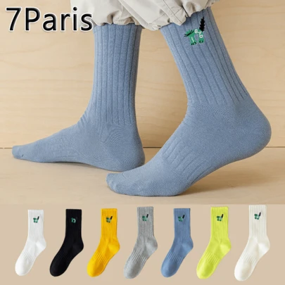 4双装男士运动袜，中筒袜，吸湿排汗，速干，耐穿透气，适合跑步、篮球、户外活动，春秋季穿着