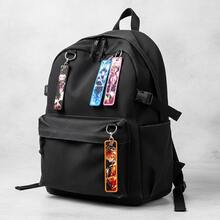 1pc Demon Slayer Anime Cartoon Character Tanjiro Kamado & Zenitsu Agatsuma Bag Charm Pendant, Fashionable Anime Accessory For Daily Wear Or Gift - Multicolor - View 3