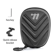 Bicycle Tail Bag, Quick Release Hard Shell Riding Bag, Mountain Bike Saddle Bag, Tool Storage Bag