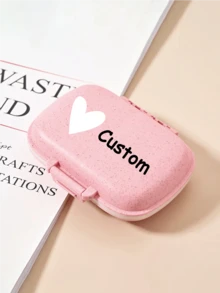 1pc Mini Portable Customizable 8-Compartment Pill Box, Large Capacity, Can Also Be Used As Jewelry Box, Personalized Pill Organizer, Compact Pill Case Fits In Pocket Or Wallet, Essential For Home And Travel, Also A Great Back-To-School Gift For Family And Friends