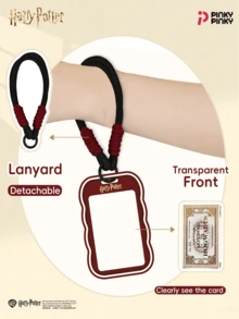 Harry Potter Girl's Cardholder Case, Student ID/Meal Card Protective Cover, Hogwarts School Style Bag Charm & Storage Card Wallet For Commute Outing Party Christmas Halloween Birthday Gift For Women & White-Collar Workers - Multicolor - View 3