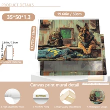 1pc Modern Wall Art Poster, Vintage Contemporary Decorative Art Style, Inspired By Fallout German Shepherd Canvas Art Print - Animal Ink Wall Hanging Decor, Framed Or Unframed, Room Decor, Home Decor, College Dorm Apartment Decor, Hotel, Home, Living Room, Bedroom, Bathroom And Office Wall Decor Gift