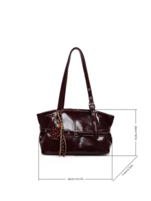 Túi xách nữ - Màu Đỏ Sâu - Xem 9