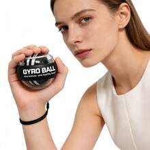 1个通用尺寸自启动腕力球，纯色ABS材质，前臂和手指训练，适用于家庭/办公室/健身房，手臂肌肉锻炼腕部陀螺球，前臂训练器 - 彩色 - 查看 4