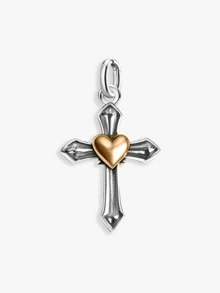 1pc Minimalist & Unique 925 Sterling Silver Heart, Faith, Growth, Cross Pendant, Delicate Jewelry Gift For Men & Women - Style 5 - View 9