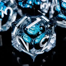 Multi-Eye Monster Dice Set, Suitable For Polyhedral Dice, Sharp Edges, Resin Material, Role-Playing Games/D&D Dice/D&D Gift - Multicolor - View 8