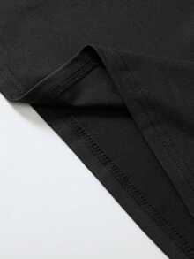 Graphic-ShirtGraphic Hoodies Cotton Tee Oversize Plus Size Men's S To 5XL,Graphic Hoodies Cotton Tee Oversize Plus Size Men's S To 5XL,Large Men's Casual Crew Neck-Shirt, John 3:16 Inspirational Quote Print, 95 Polyester 5 Spandex, Regular Fit, Slightly Stretchy Knit Fabric, Black Top Casual Attire,Summer Tee,Summer TeeY2K, Oversize Plus Size Men's S To 5XL,Summer Tees RZMT - 黑色 - 查看 4