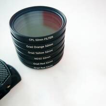 APEXEL 7-In-1 Smartphone Filter Lens Kit, Professional 52mm Gradient Red, Yellow, Blue, And Orange Filters, ND32 Filter + Star Filter + CPL Filter, Gradient Smartphone Camera Filter Lens Compatible With Almost All Smartphones.