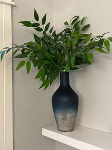 4/16/32 支意大利鲁斯卡斯绿枝，人造丝绿叶花环藤蔓，适用于悬挂装饰，适合 DIY 婚礼拱门花艺填充、桌面摆件、家居室内装饰 - 綠色 - 查看 9