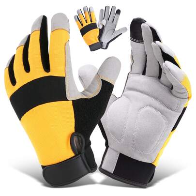 2Pair Universal Tap Freely Working Gloves With Flexible Wrist Cuff For DIY Projects, Gardening, Outdoor Activities Welding