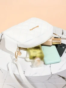 2026新款时尚黑色刺绣包女士斜挎包单肩包凌格斜挎包手提包单肩包女包 - 黑色 - 查看 3