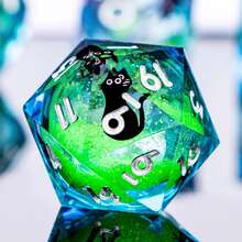 7pcs Resin Dice Set With Sharp Edges, Dungeon & Dragon Dice Set For D&D, RPG - Multicolor - View 9