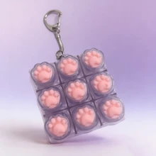 Easter Fidget Keychain Sensory Toys, Pressure Relief Keychain With Keyboard Button Design, Adult Finger Toys, Finger Press Keyring, Calming Tool - Multicolor - View 8