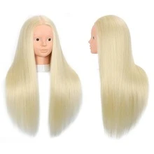 Mannequin Head With 80% Human Hair Straight 24"-26" Doll Head With Hair Cosmetology Mannequin Head Human Hair For Hairdresse - Multicolor - View 13