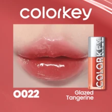 COLORKEY Light Chasing 追光唇釉，高顯色水光唇彩，不黏膩、防暈染且保濕，淡化唇部細紋，持久顯色，適合女性日常使用 - O022 Tangerine Glaze - 查看 11