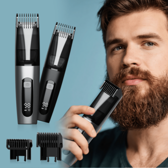 Best Seller! Men's Professional Beard Trimmer - 5 In 1 Waterproof Cordless Electric Shaver And Nose Hair Trimmer Grooming Kit, Great Gift For Him