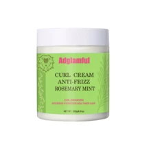 Adglamful Rosemary Curl Defining Cream 250g, No-Rinse Hair Conditioner, Non-Sticky, Reduces Frizz, 72-Hour Curl Hold, High Moisture + Anti-Frizz - Cream - View 9