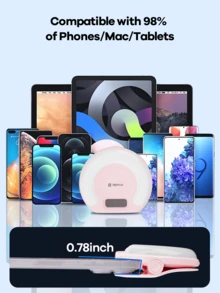 REMAX Non-Blocking Camera Selfie Light, Mini Clip Ring Light With 3 Colors & 9 Brightness, Portable For Phone/PC/Tablet - RT-e185 Multicolor - View 10