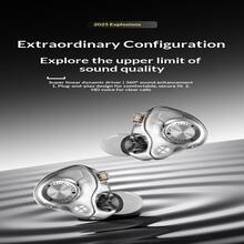 10mm Dynamic Driver IEM Earphones, Detachable Cable In-Ear Headphones With Deep Bass HiFi Sound - Crystal - View 3
