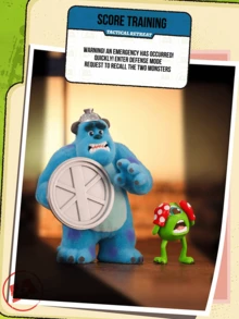 Pixar Monsters Work Log Series Figurine Blind Box - Multiple Wacky Poses (Confident Stride, Break Time, Tactical Retreat, etc.) with Vivid Expressions & Accessories (Cake, Shield, Stick), Whimsical Fantasy & Niche Aesthetic, Perfect for Compams, 演講for giving to boyfriends/girlfriends and as Christmas gifts - 彩色 - 查看 9