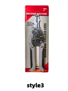 1pc Multi-Functional Wire Stripper, Electrician's Wire Cutter/Stripper/Crimper, Household & Electrician's Manual Tool (For Men) - Multicolor - View 10