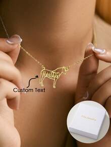 16 Warm And Cute Horse Custom English Name Stainless Steel Pendant Necklaces, Suitable For Horse Lovers, Horse Raising Families, Simple And Beautiful, Unique Design, Versatile Accessories For Daily Banquets, Parties, Weddings, Music Festivals, Mother's Day, Valentine's Day, Christmas, Thanksgiving, Birthdays, A Perfect Gift For Moms, Ladies, Friends, And Partners